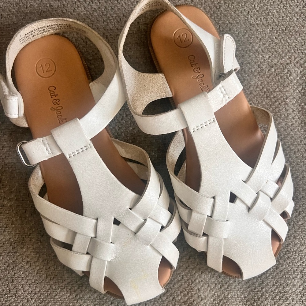 Cat & Jack White Kids Sandals